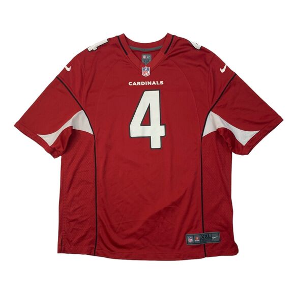 Nike Arizona Cardinals Jersey Mens 2XL Red White Kevin Kolb NFL On Field #4 - Picture 1 of 14
